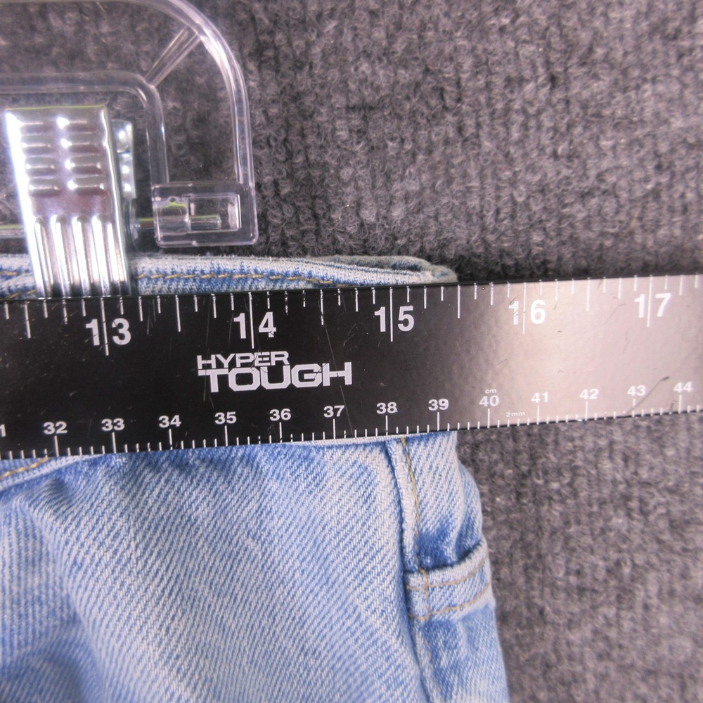 Zara Jeans Womens 10‎ Blue Mom Relaxed Fit Denim Light Wash Raw Hem High Rise - Picture 9 of 10
